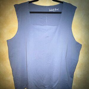 Isabella Bird 3X 100% Pima Cotton Sleeveless Tank Top – Blue